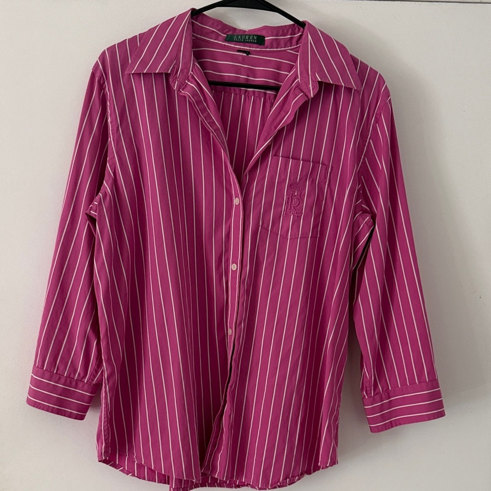 Ralph Lauren Striped Button-Up Shirt